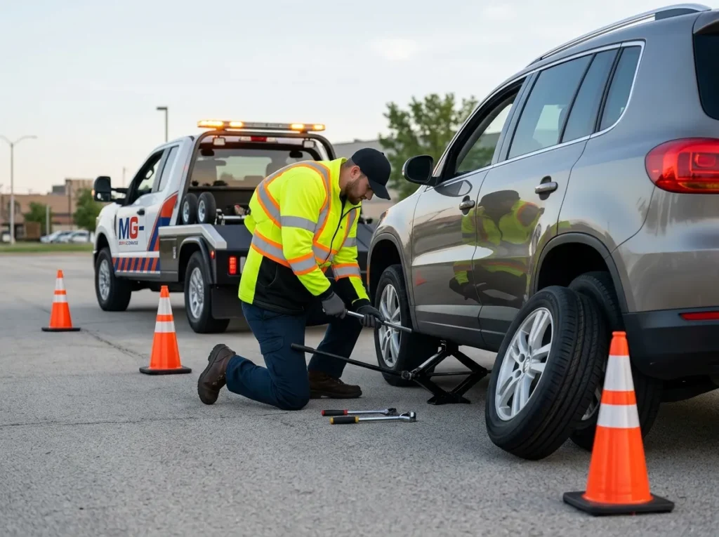 Flat Tire Change Service