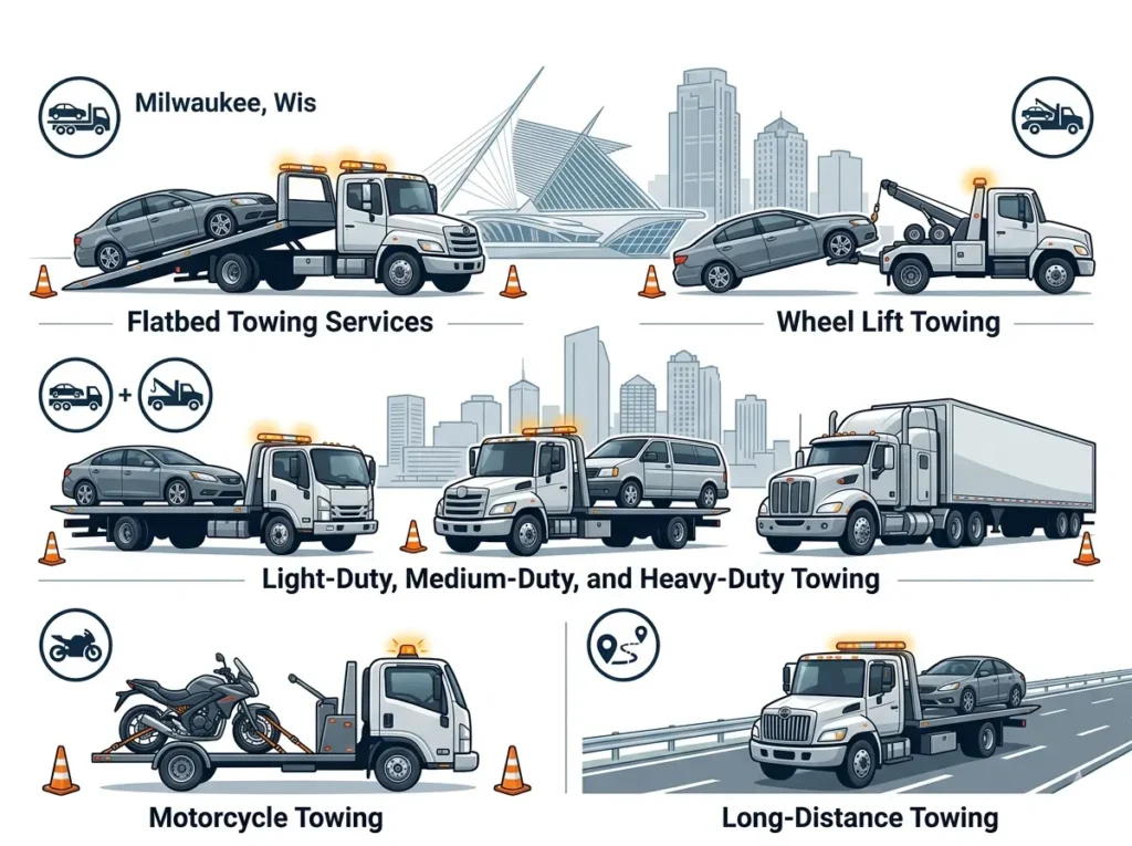 Types of Towing Services Available in Milwaukee