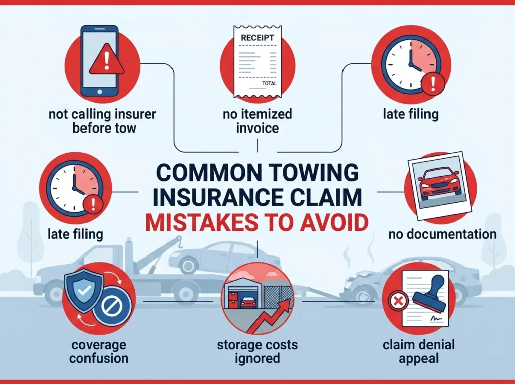 Common Towing Insurance Claim Mistakes to Avoid
