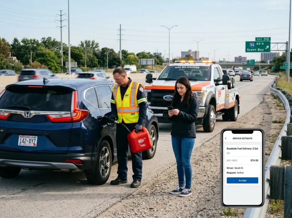 Cost of Emergency Fuel Delivery in Milwaukee