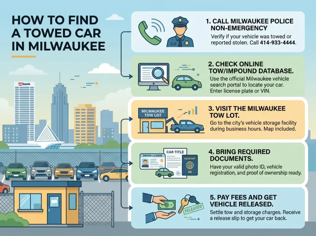 How to Find Your Towed Car in Milwaukee