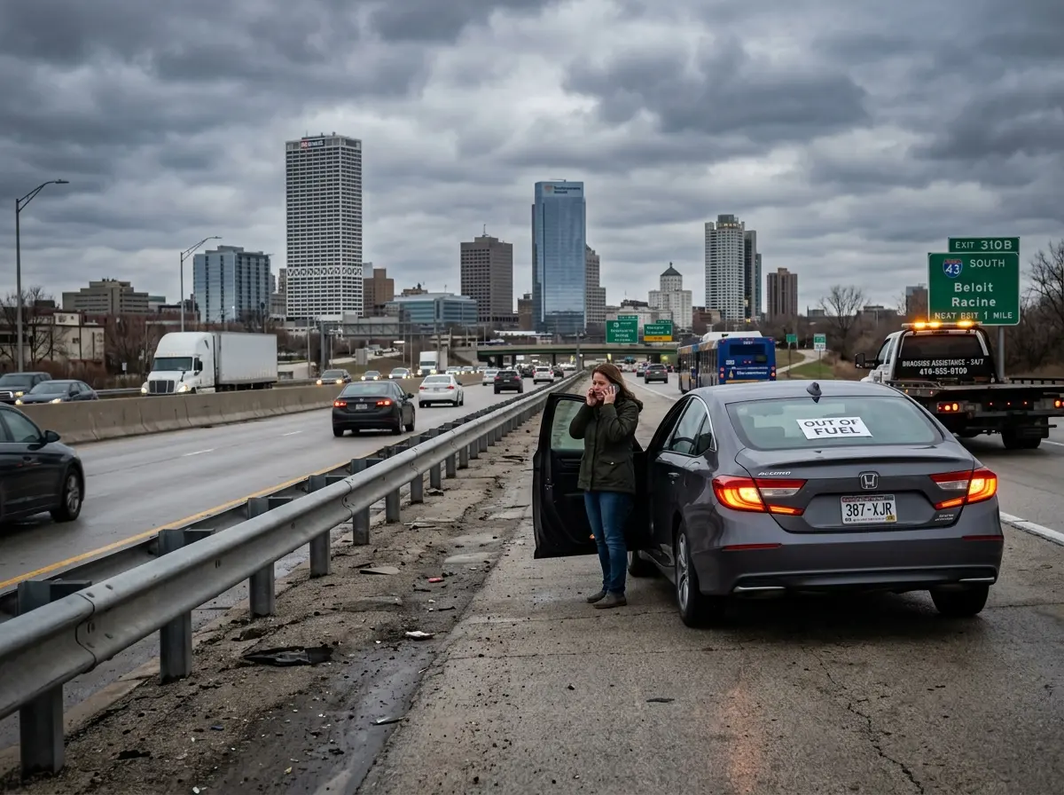 Ran Out of Gas on a Milwaukee Highway Here's What to Do