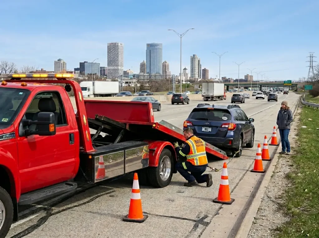 Roadside Assistance Services Availability on I-94 Milwaukee