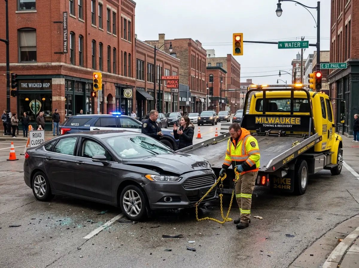 Towing After an Accident in Milwaukee