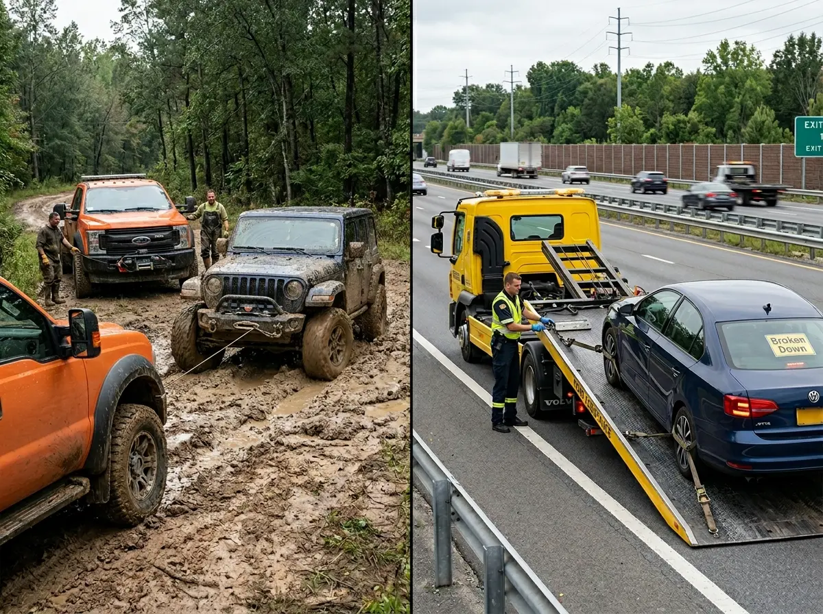 Winch Out vs Towing