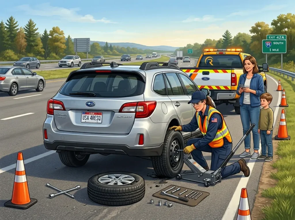Flat Tire Replacement