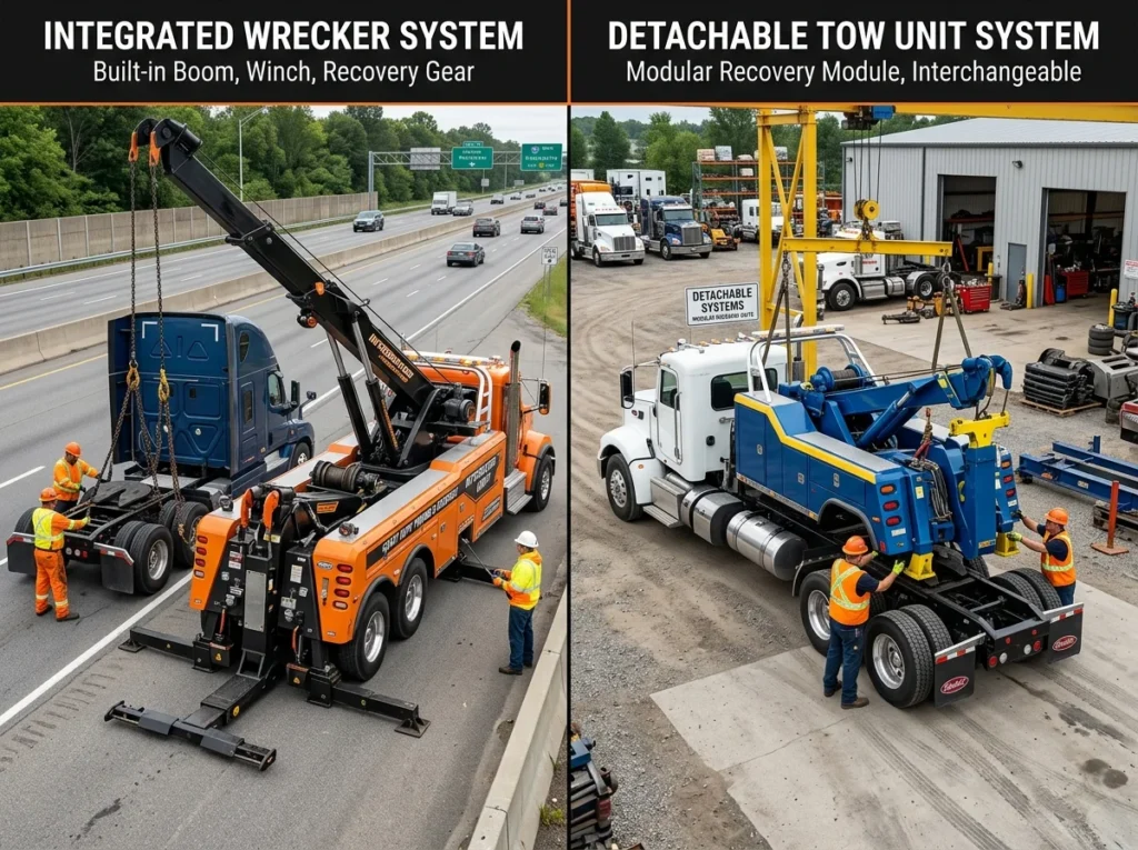 Integrated Wreckers vs. Detachable Units
