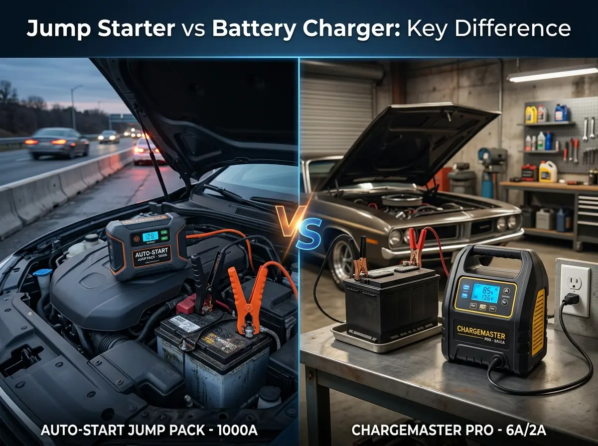Jump Starter vs Battery Charger