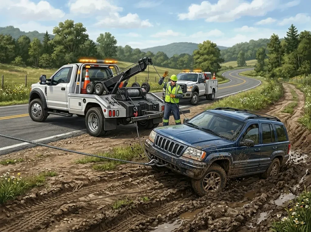 Winch Out and Vehicle Recovery