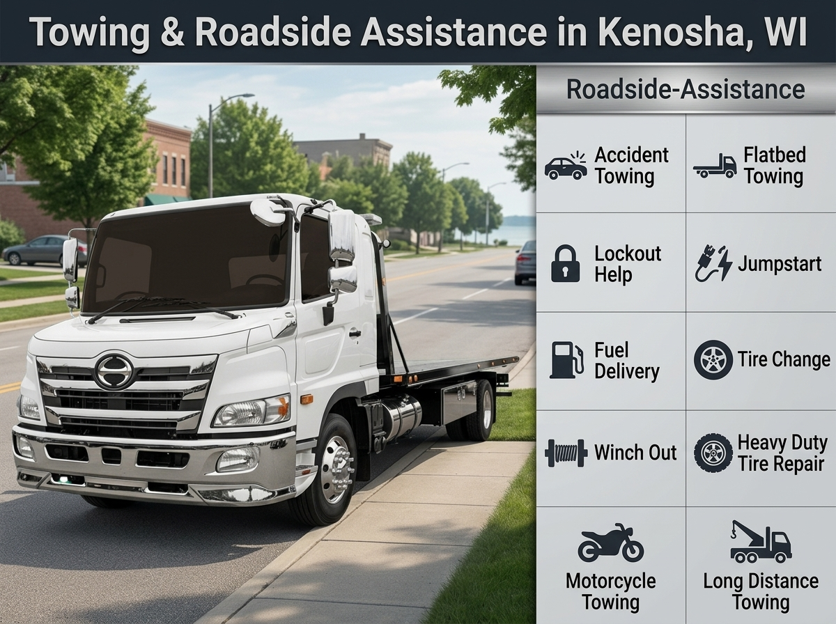Complete Towing & Roadside Assistance Services in Kenosha