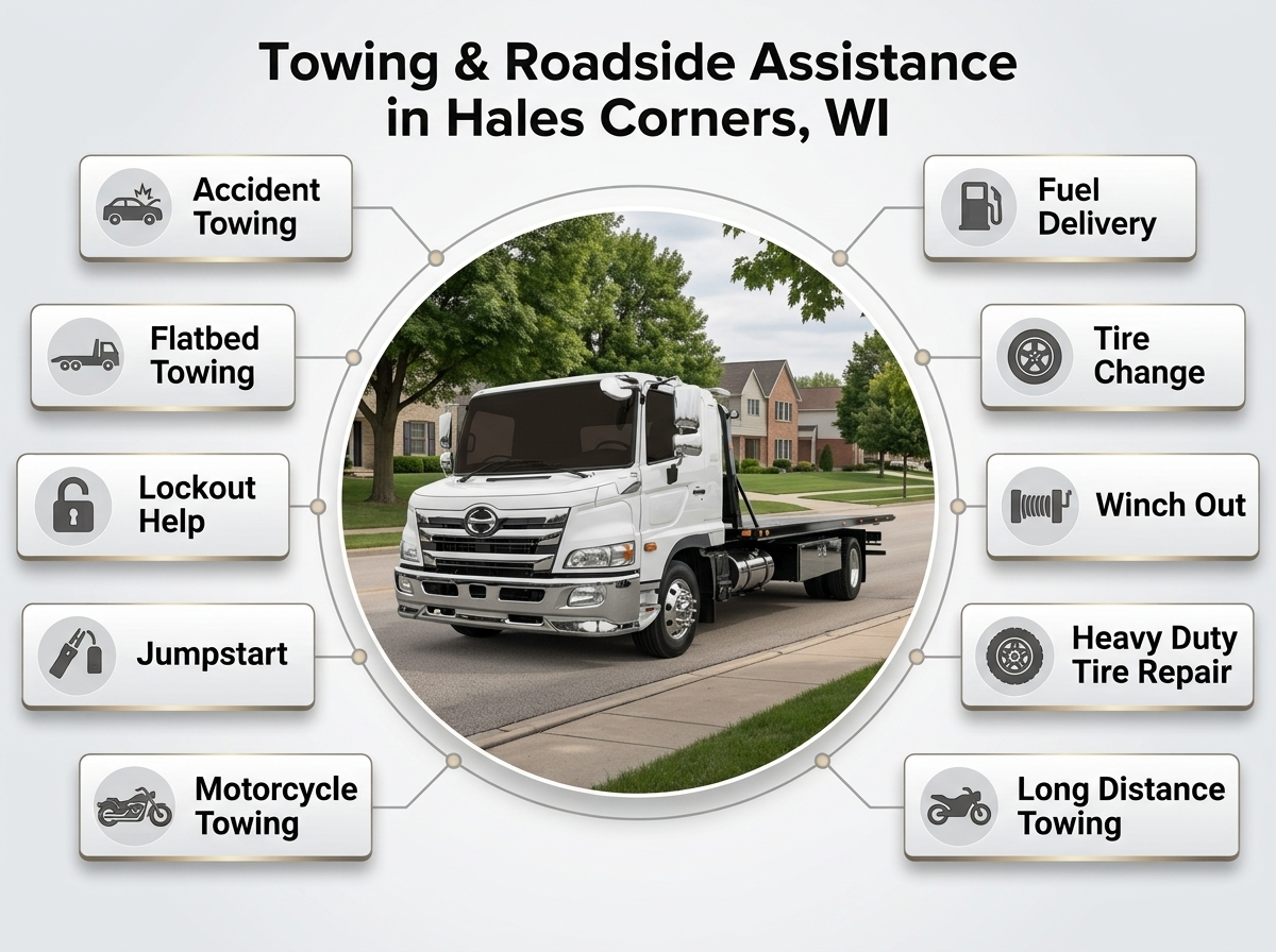 Towing & Roadside Assistance Services in Hales Corners