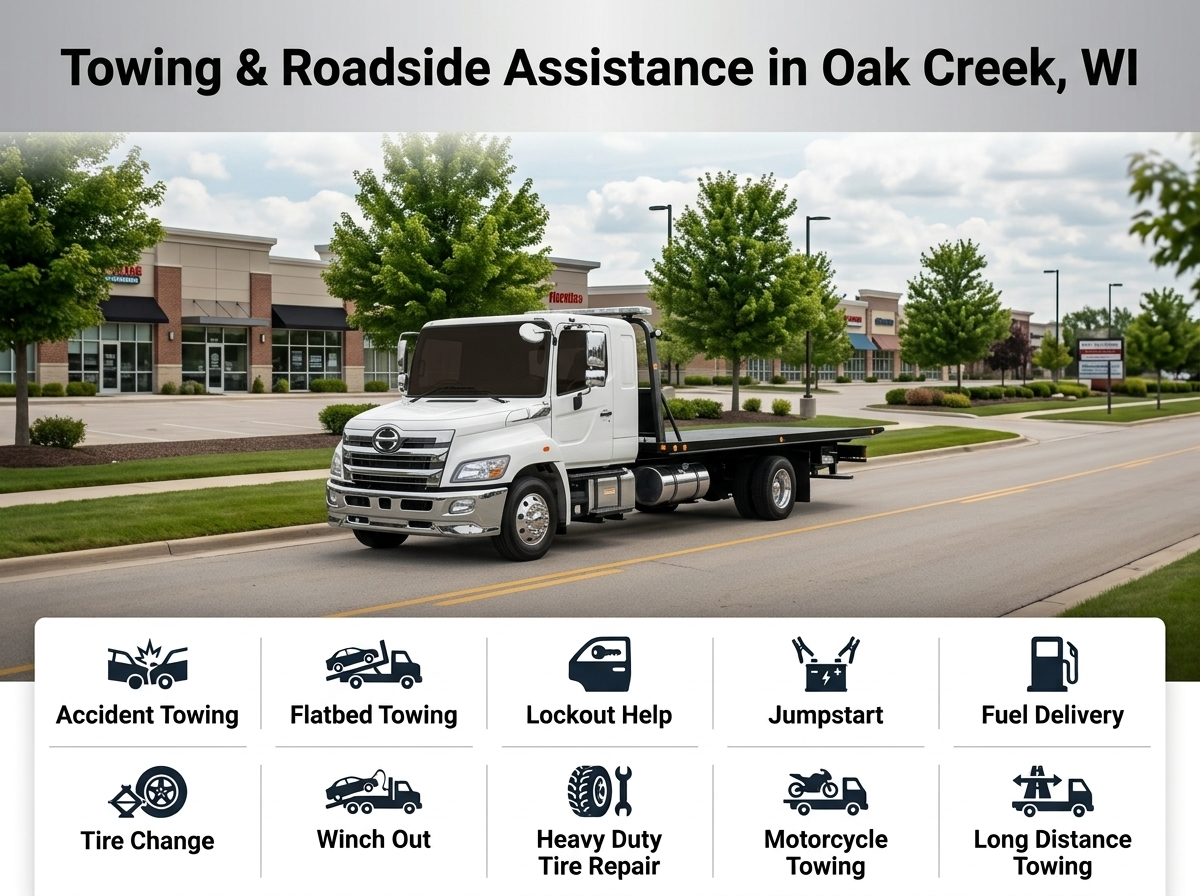 Towing & Roadside Assistance Services in Oak Creek