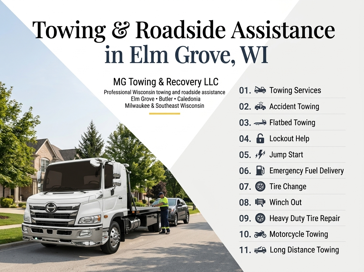 Towing & Roadside Assistance in Elm Grove
