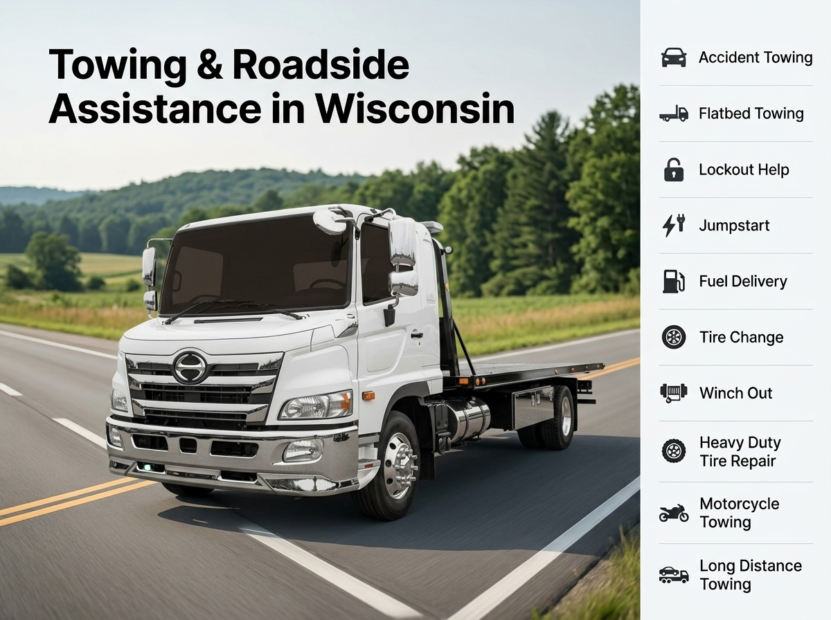 Wisconsin Towing & Roadside Assistance Services